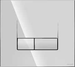 Cersanit base smart flush button Plate in Gloss Chrome K97-493