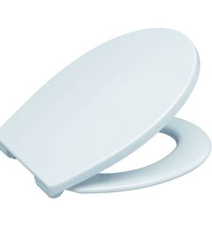 Universal Replacement toilet seat and cover design adapted to a majority of pans
