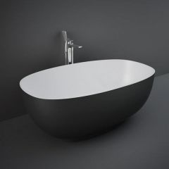 RAK Cloud Freestanding Bath Tub In Black CLOBT14075504 Bathroomsuites