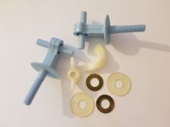 TWYFORDS 'CAPRICORN' TOILET SEAT HINGE PACK (CORNFLOWER BLUE) 