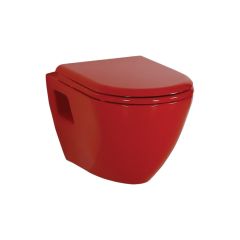 Creavit KC3131.K0 Amasra Duroplast Soft Closing Seat & Cover Red