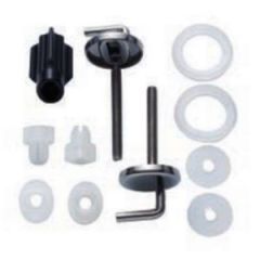 Diaqua Move 33220198 set of mounting garniture Standard Close Toilet Seat Hinges