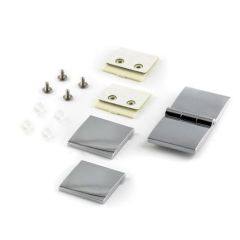 Door hinge for glass shower Color: chrome optics