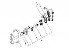 Dornbracht hood thermostat spare parts 091111006, 09111100690