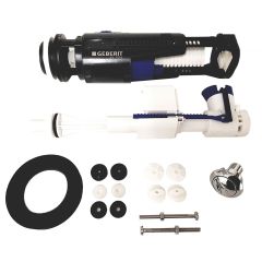 Duravit-D code complete cistern internals flush-valve and flush-button  0075901094-89340