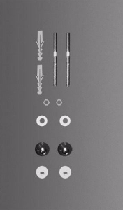 Duravit fastening caps chrome for urinals