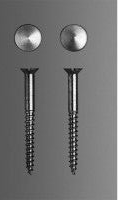 Duravit fastening chrome with decorative button each pair