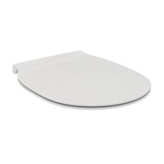 Ideal Standard Imagine Aquablade Connect Air toilet seat E036501 white, hinge stainless steel, sandwich Standard Close U855401 /  E8894 / E8895 