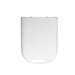 Twyford E500 round toilet seat with top fix standard hinge White E57861WH