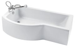 Ideal Standard  Concept 170 x 90cm shower bath - no tapholes - left hand  E731601