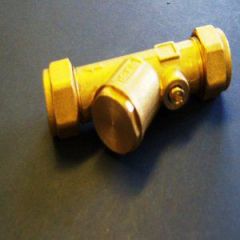 2 x Armitage Shanks Y in-line filter / service valves. A951373NU / E960086NU