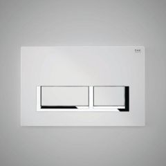 RAK Ecofix White Fp With Polished Cp Surrounding R FS04RAKWHRE8C Bathroomsuites