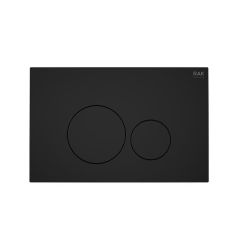RAK Ecofix Matt Black Fp With Round Push Plates FSRAKPPL003504 Bathroomsuites