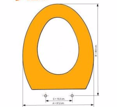 GALA-Espacio Toilet Seat and cover