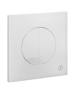 Gustavsberg Front operated 3/6l dual flush/push-button White plastic, round  GB1921102035