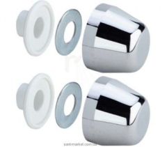 Geberit Caps decorative chrome  Geberit - 217.713.46.1 / MOUNT FOR URINAL JIKA GOLEM CHROME CAPS H8903490008911 / GEBERIT  / LAUFEN