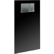 Geberit AquaClean Design cover plate for seat assembly in front of the Sigma (UP320) and Type 300 (UP300), Black glass 115.324.SG.1 / 115.324.SJ.1