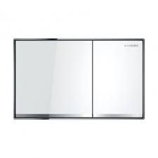 Geberit Sigma60 Dual Flush Plate - White Glass 115.640.SI.1