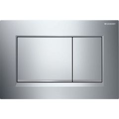 Geberit Sigma 30 flush plate 115883KH1 high-gloss chrome-plated / silk-gloss chrome-plated 115.883.KH.1