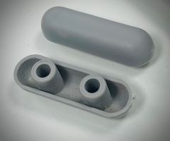 Grey Chloe Seat Buffer Set of 2 E908267 Sold As Seen