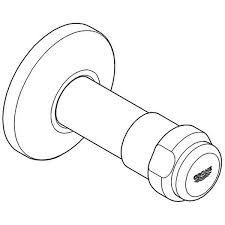 GROHE 41670000 shell WAS handle 41670 1/2 " with backflow preventer for concealed valves