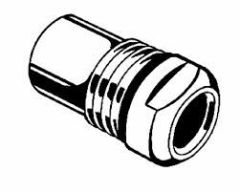 GROHE Adapter Water Stop 46201 chrome for Fluidenta Multi-Dental-Set GR46201000