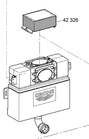 Grohe Inspection Flushing Toilet Cisterns 42326000 concealed fittings  toilet cistern 