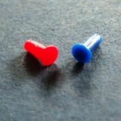 Hot & Cold indicator pin pack for Armitage Shanks S7446AA Spraymixer single lever one taphole basin mixer - lever handle S960059NU