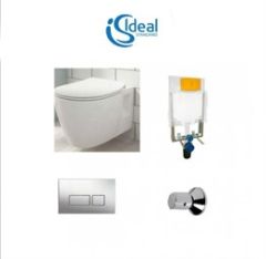 Ideal Standard Concept Wall-Hung WC + Grohe Concealed Cistern Set E785301