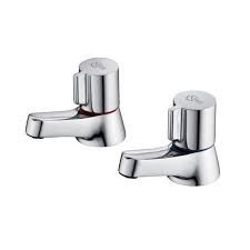 Ideal Standard Alto Bath Pillar Taps Chrome B0350AA