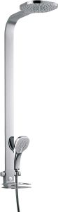 Ideal Standard B0399AA Series idealduo 230 Shower Rail 900 mm, Fixed Soap Dish, Chrome Finish