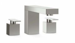 Ideal Standard JADO F1430AA. Cubic dual control three taphole basin mixer with pop-up waste