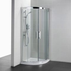 Ideal Standard  Connect 2 900 x 900mm Quadrant enclosure with Idealclean clear glass - bright silver finish  K9384EO