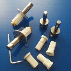 Keramag Flow 598055000 Set of 2 hinges for toilet seat chrome STANDARD CLOSE