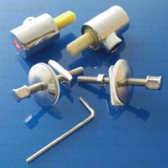 Keramag Preciosa II - Visit 598158000 Set of 2 hinges for toilet seat chrome soft close