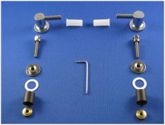 Keramag 500 by Citterio 598130000 set of 2 hinges for toilet seat chrome