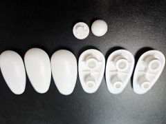 Laufen  H8929720000001 My Life Alessi One toilet seat buffer pads 8.9297.2