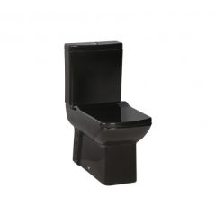 KC1603.01.0000E Lara Duroplast Soft Closing Black Slimline Seat & Cover