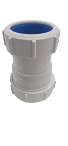 McAlpine T28L-ISO Compression Connection Straight Connector White 1 1/2 x 40mm