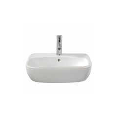 Twyford 550 x 445mm semi recessed washbasin, 1 tap hole MD4621WH