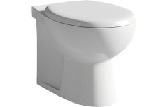 Luxury Moods MFSSA0002 Soft Close Toilet Seat - Elegant White Laurus2 Design DISA0116