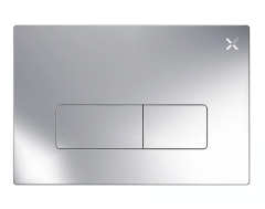 Crosswater MPRO Brushed Chrome Dual Flush Plate 5056553495034