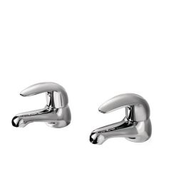 Nabis Alia hot and cold bath taps A05405  Chrome Pair