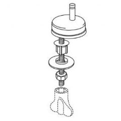 Pressalit Calmo 556 Universal Toilet Seat Hinge - D72999