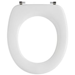 Pressalit 2000 without cover 49 Standard toilet seat without cover incl. hinge in stainless steel 49000-UN3999 / UN4 / 5708590299136