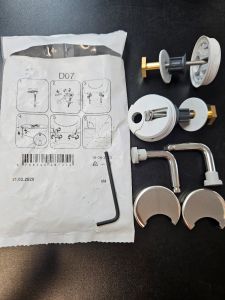 Pressalit D07 Toilet seat Hinges Chrome