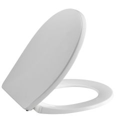 Pressalit T Soft 742000-D02999 Toilet seat with lid white, PRESSALIT toilet seat with cover, model "T Soft", art. no. 742 made of colour ingrained duroplast with D15/D02/BZ5 hinge of stainless steel.
- centre distance: D15/D02: 133 - 218 mm, BZ5: 155 mm