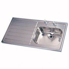 Twyford.PS4051SS.Sgl.Sink.LH.Drainer.2TH.SS...