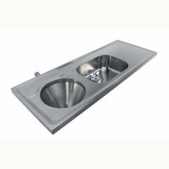 Twyford.Right.hand.drainer,.back.inlet.including.waste.PS8108SS..