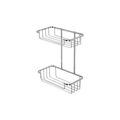 Croydex QM260541 2 Tier Cosmetic Basket Mild Steel